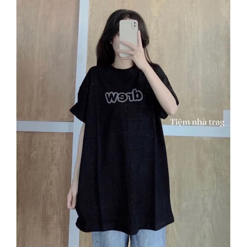 Áo phông thun 3158 cotton khô form rộng nam nữ unisex drew