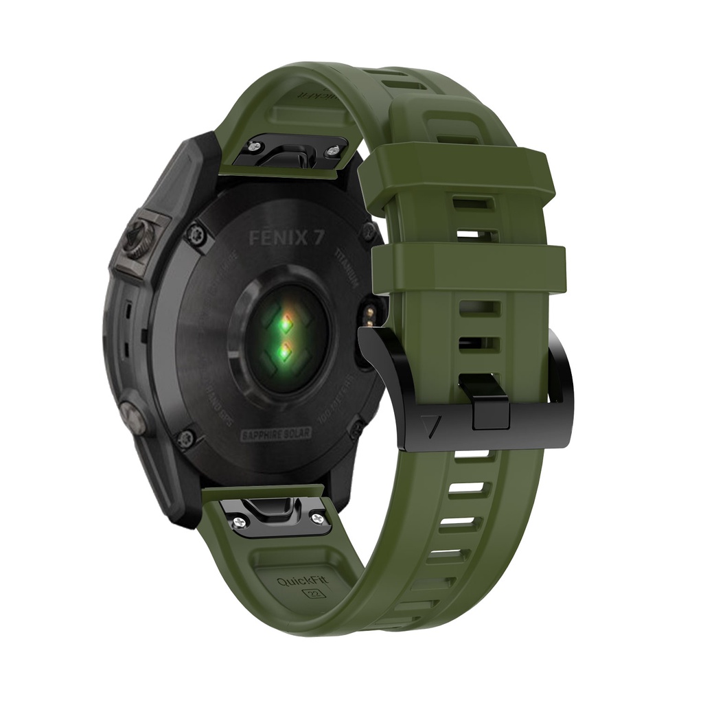 Dây Đeo Tay Bằng Silicone 22MM Cho Đồng Hồ Thông Minh Garmin Fenix 7 6 6 Pro 5 5 Plus/Garmin EPIX/Instinct 2/Descent G1 S62/S60/945/935