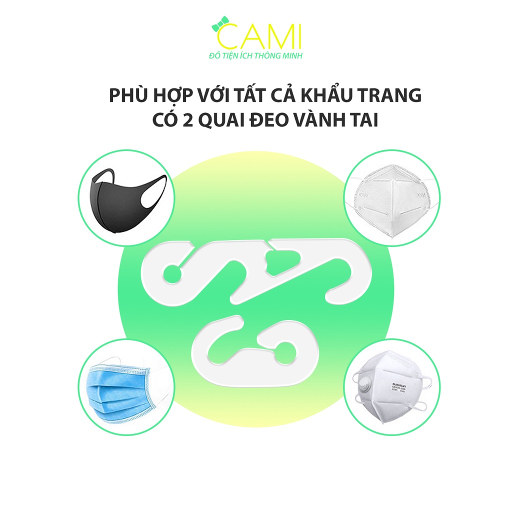 Dây đeo khẩu trang chống hằn đỏ vành tai kiểu cong dấu ngã tiện lợi dùng được cho trẻ em_Cami_CMPK197
