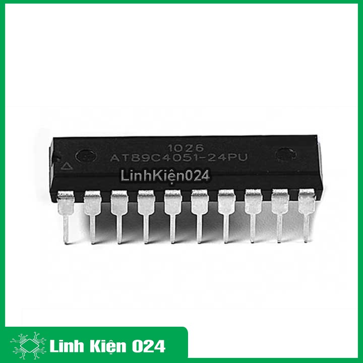 Ic vi điều khiển AT89C4051-24PU chân cắm DIP 20