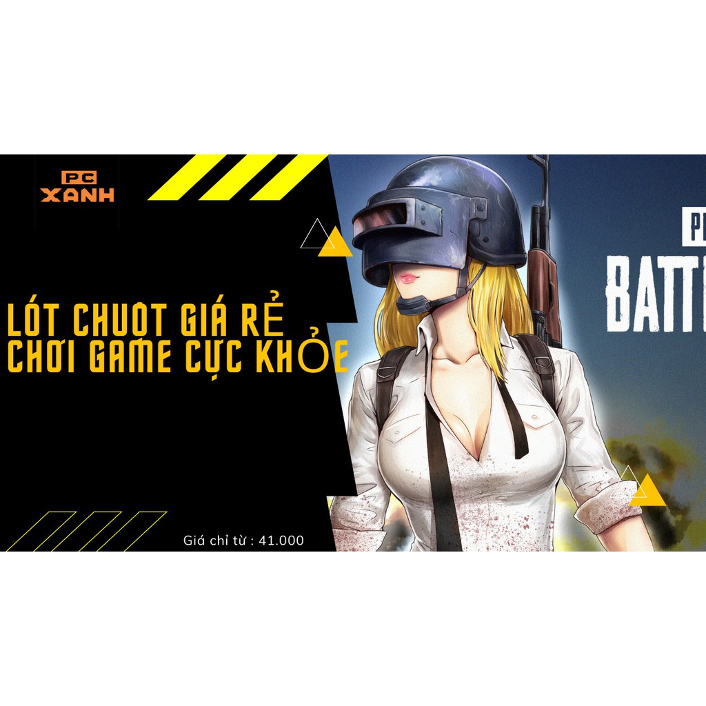 Miếng lót chuột máy tính đẹp cỡ lớn dài giá rẻ hình Pubg khổ 80x30cm dành pc gaming văn phòng pcxanh