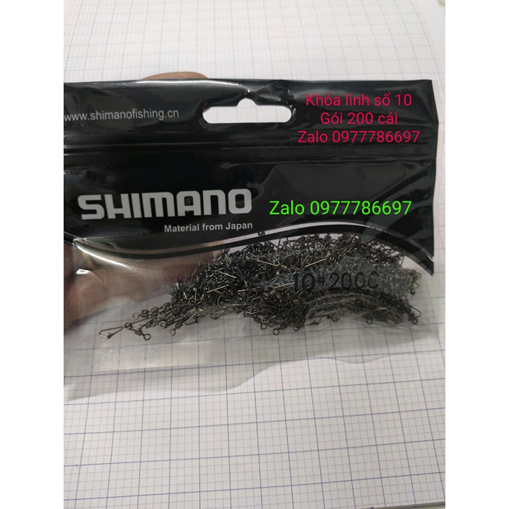 khóa linh shimano 2 vòng chịu tải siêu khỏe