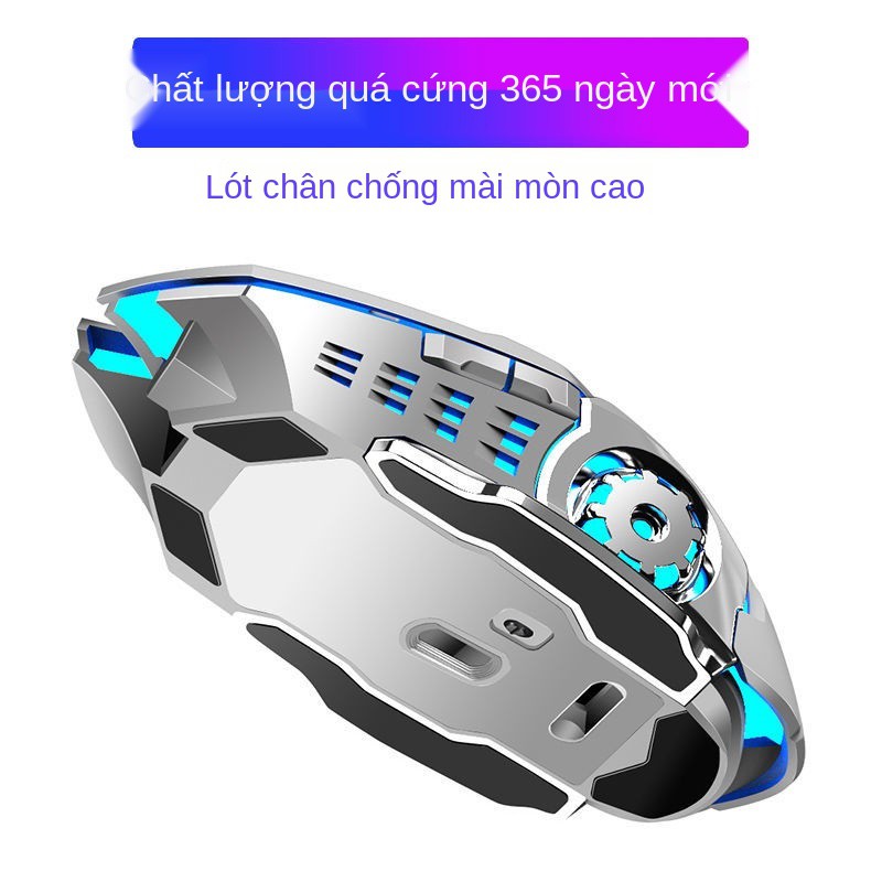 Chuột không dây chơi game Wrangler có thể sạc lại Bluetooth hai chế độ im lặng cho máy tính để bàn trò