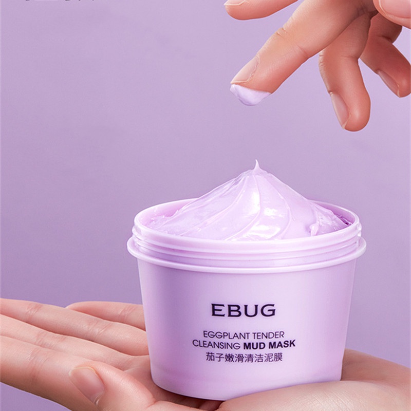 Mặt nạ bùn LEWEDO chiết xuất cà tím dưỡng ẩm làm sạch da mặt cao cấp hiệu quả 100g