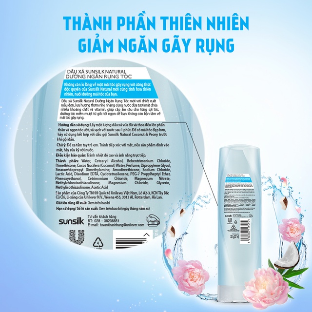Dầu xả Sunsilk thiên nhiên 320gr | BigBuy360 - bigbuy360.vn