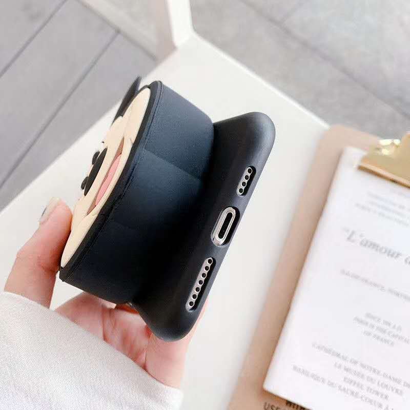 Ốp Điện Thoại Mềm Gắn Ví Hình Mickey + Dây Đeo Cho Oppo A93 A53 A91 A7 A92 A12 F1S F5 F7 R7 S Lite A1K Realme 5 I C2 A12 E