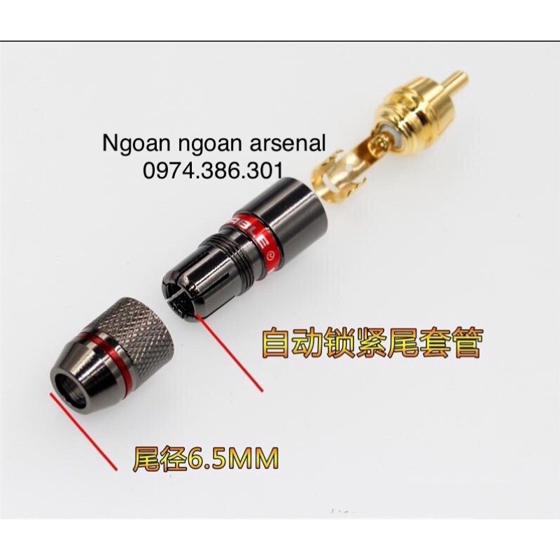 Jack rắc AV hoa sen RCA hãng Goldsnake, LS, Palic, nakamichi....