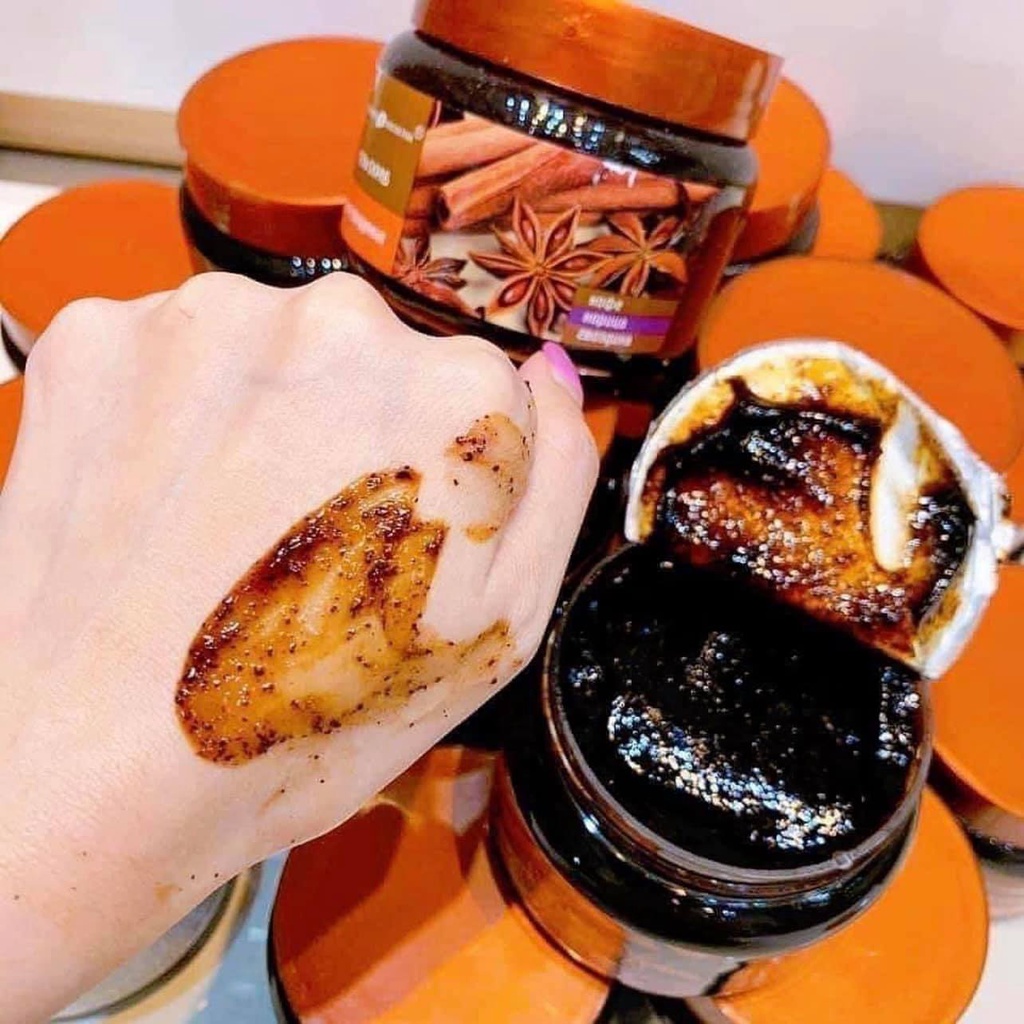 Tẩy Da Chết Toàn Thân Chiết Xuất Quế Hồi Và Café