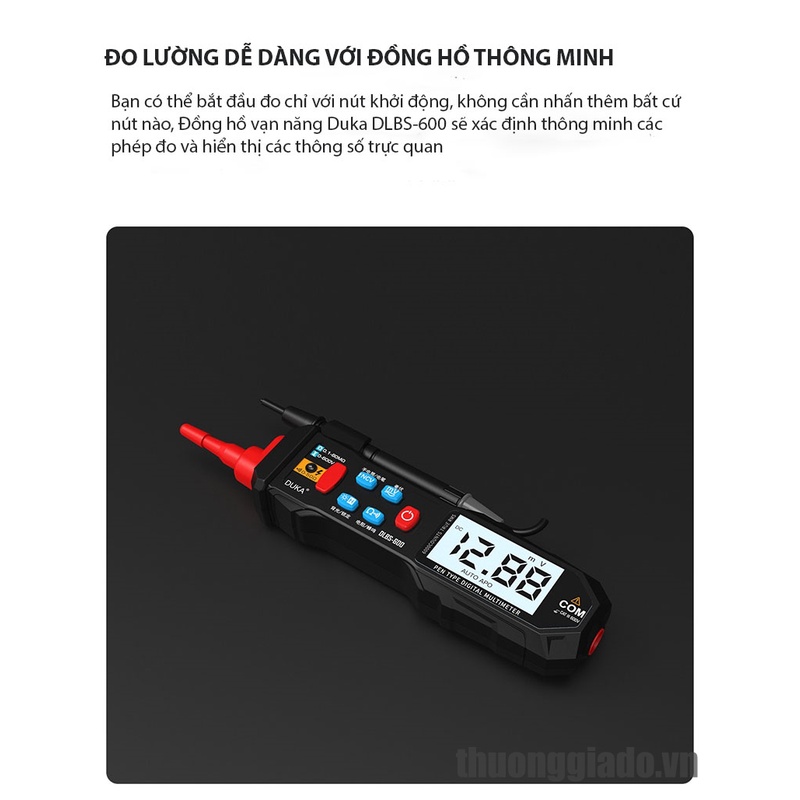 Đồng hồ vạn năng, bút thử điện Xiaomi Duka DLBS-600, độ chính xác cao, hiệu suất ổn định, dễ dàng mang theo