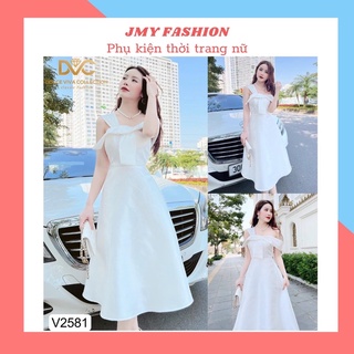 V2581 - Váy trắng lệch vai dự tiệc công chúa sang chảnh - (DVC&ACC) Dolce viva colection