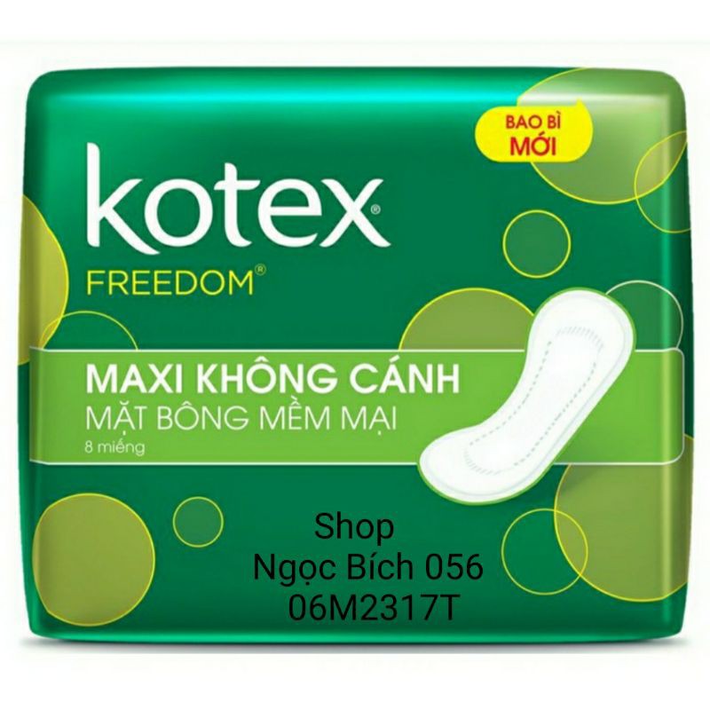 🌷 BĂNG VỆ SINH KOTEX FREEDOM MAXI KHÔNG CÁNH 23CM