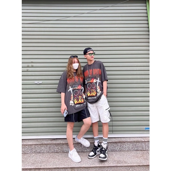 Áo Phông Thánh Giá-Áo Thun Tay Tay Lỡ From Rộng Dáng Basic -Áo Cộc Tay Dấu Quần Unisex Mặc Đơn Đôi Nhóm Năng Động