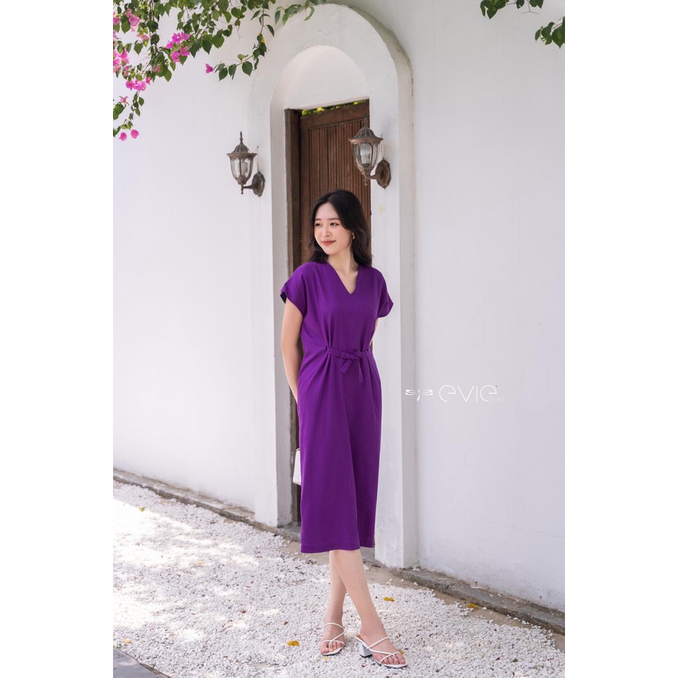 Đầm Evie Zosa_Linen tím