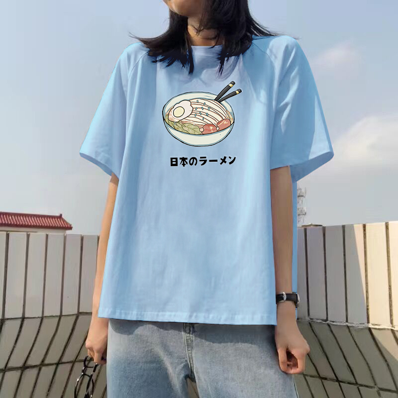 Áo Thun HIIXIIVI Nữ Tay Ngắn 100% Cotton Phong Cách Hàn Quốc 2021