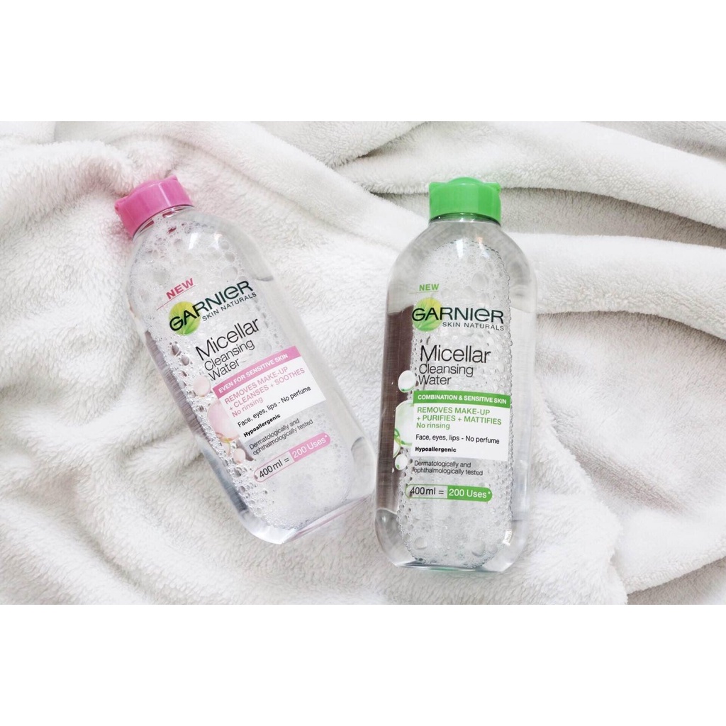 Nước tẩy trang Garnier Micellar Cleansing Water 400ml Pháp