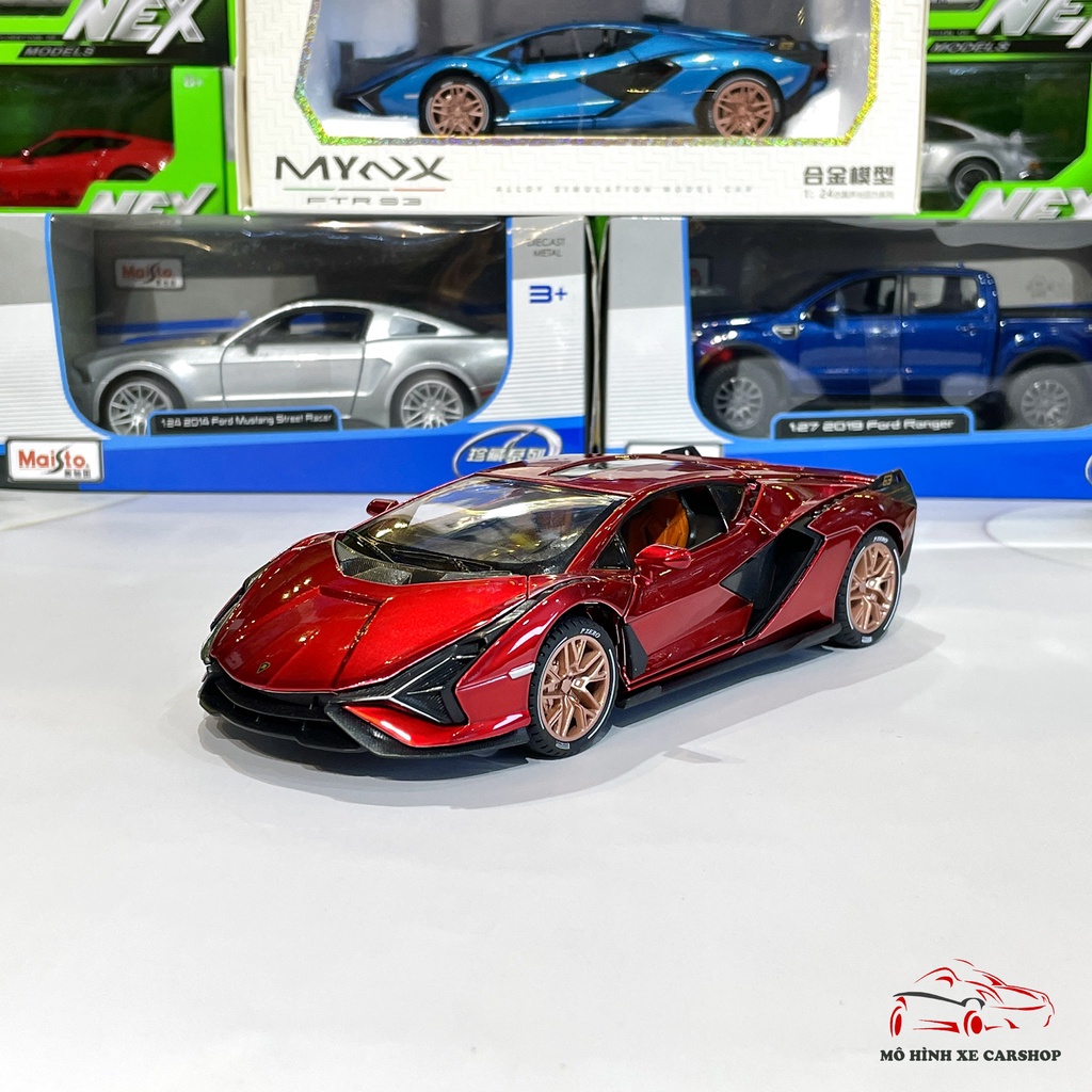 Xe mô hình ô tô Lamborghini Sian FKP 63 Tỉ Lệ 1:24 Hãng MYNX Carshop