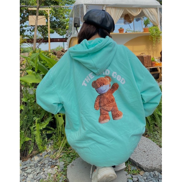 Áo Hoodie TEDDY THE BAD GOD Unisex Simple Cool - Size M L XL nam nữ mặc được