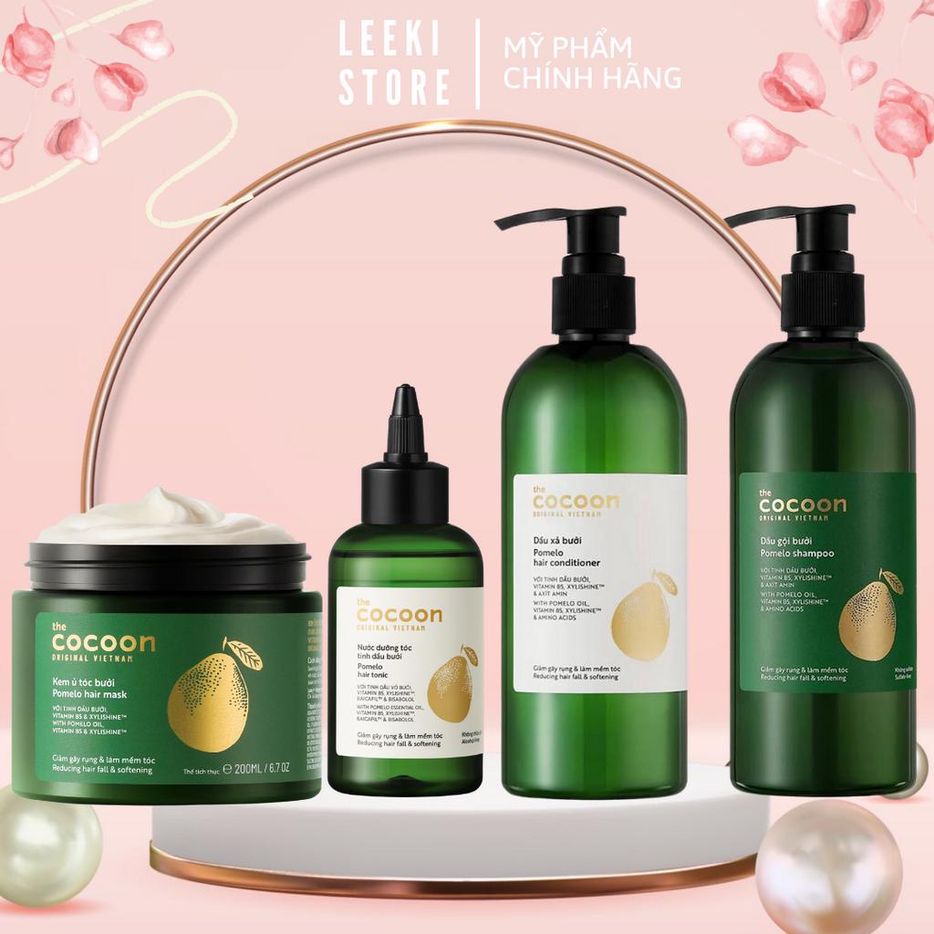 Cặp Dầu Gội Xả Bưởi Cocoon CHÍNH HÃNG - Tinh Dầu Bưởi Dưỡng Tóc, Ngăn Rụng Tóc Kích Thích Mọc Tóc