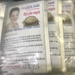 Bột yến mạch đắp mặt nạ dưỡng da