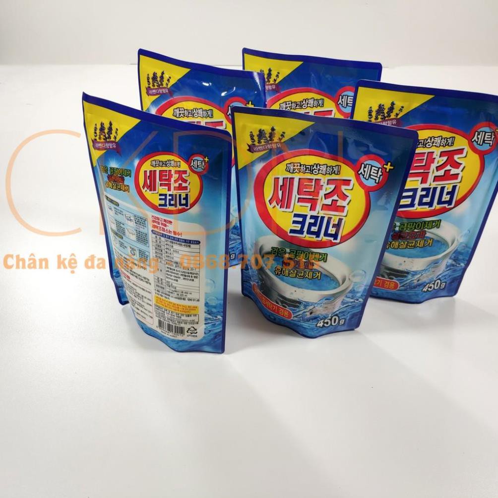 Bột vệ sinh máy giặt cửa ngang cửa trước cửa trên Hàn Quốc - 450g