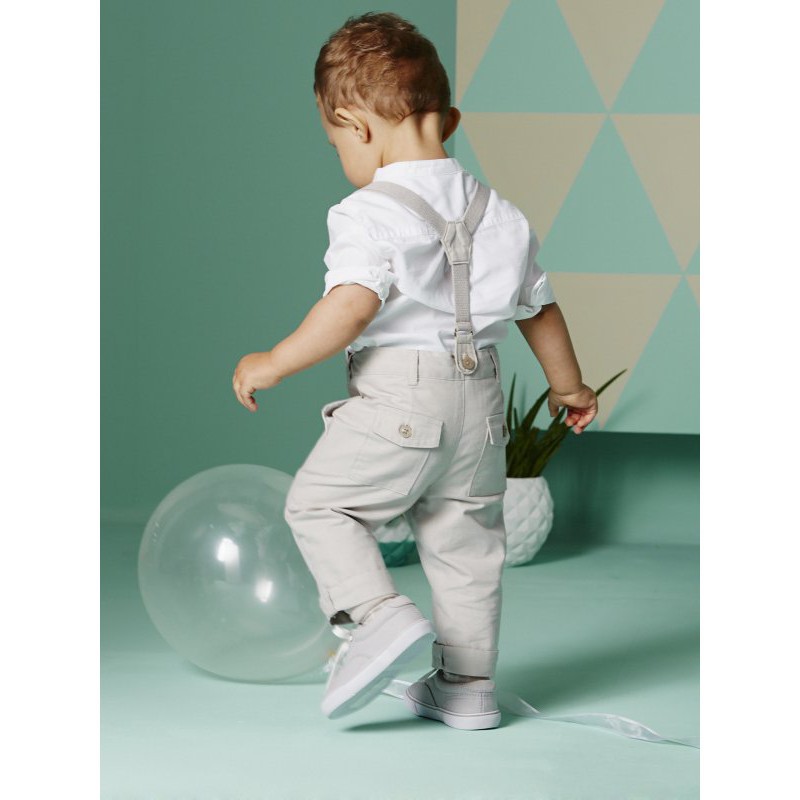 Set áo thun tay ngắn &amp;amp; quần yếm cho bé trai từ 2-6 tuổi