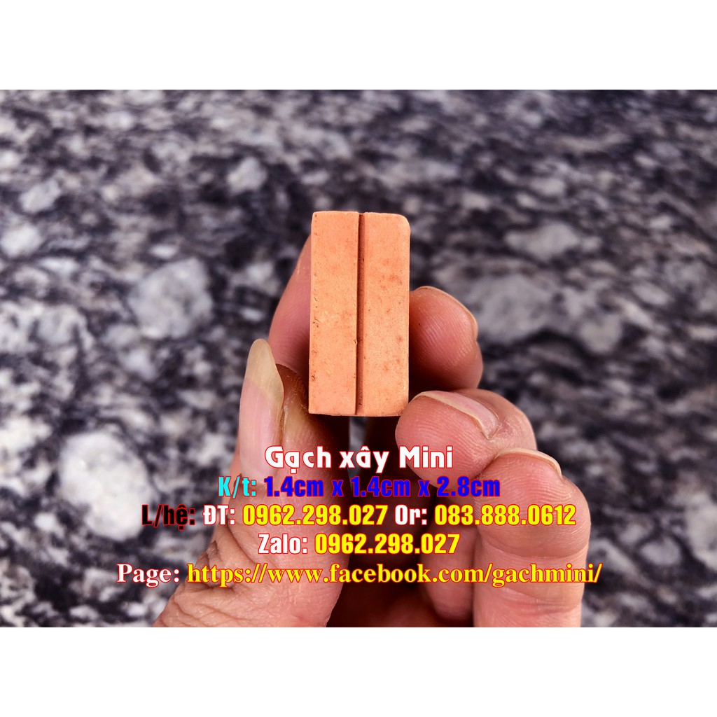 Gạch xây Mini , xây nhà mini, mô hình tiểu cảnh, trang trí sân vườn