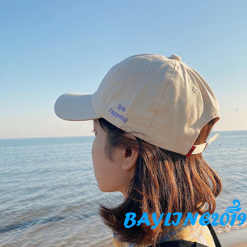 Mũ lưỡi trai thêu chữ thời trang unisex