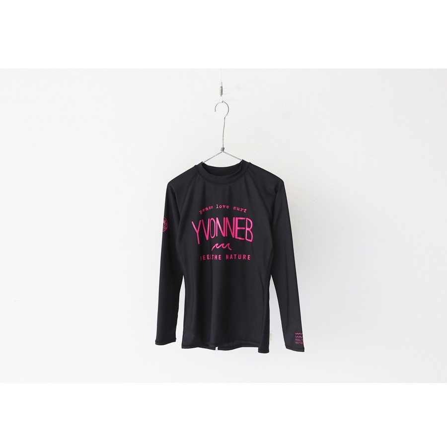 Đồ bơi tay dài nữ, đen phối chữ | BigBuy360 - bigbuy360.vn