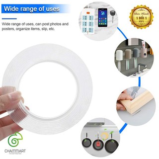 LOẠI LỚN 3M - Băng Keo Magic Dính 2 Mặt Đa Năng Trong Suốt Dán Trên Mọi Bề Mặt Loại Dày 2 Ly ( Xịn)