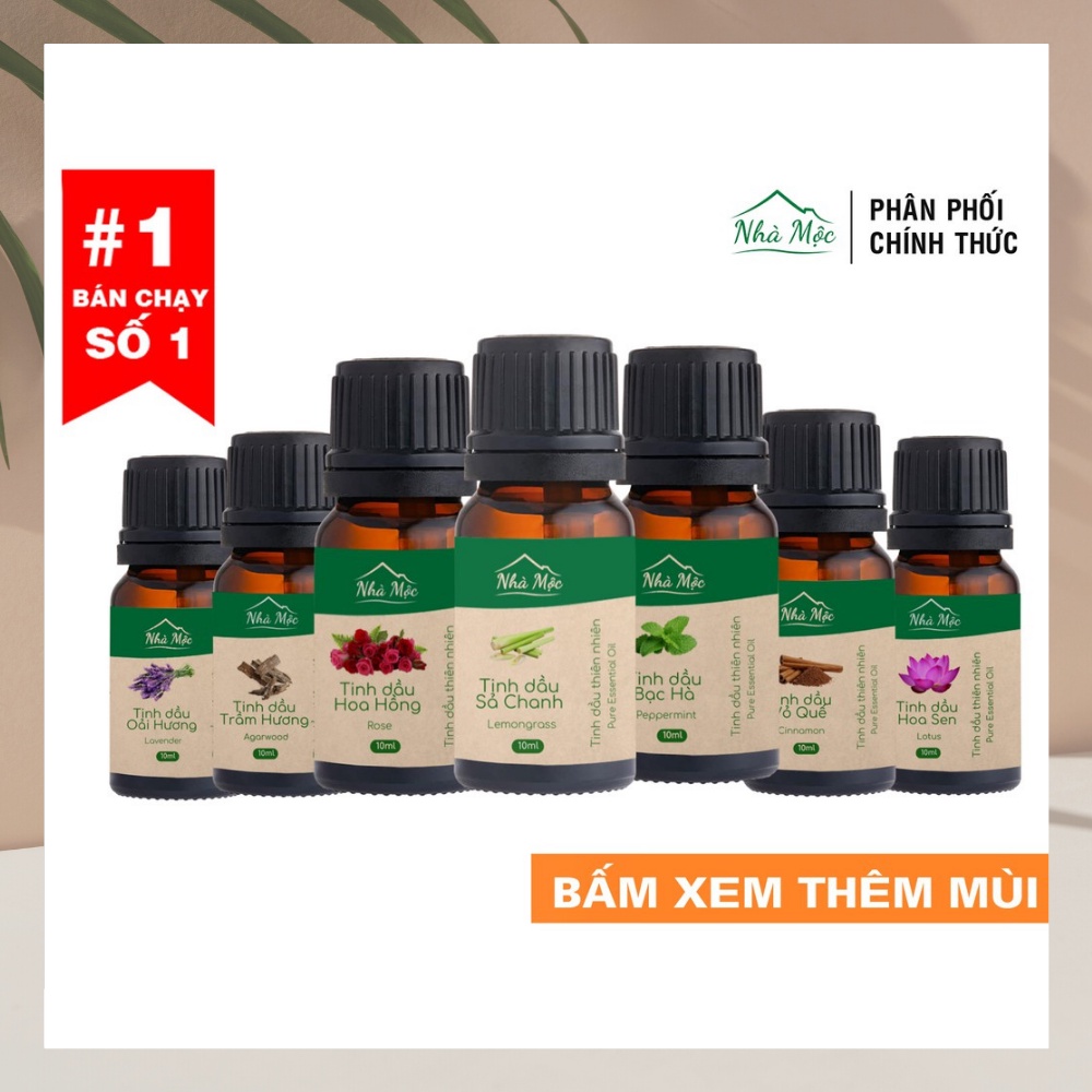 Tinh Dầu Thiên Nhiên Thơm Phòng Đuổi Muỗi Tạo Độ Ẩm Khử Khuẩn Tốt Cho Sức Khỏe Tinh Thần Tích Cực ngủ Ngon 10ml TDM