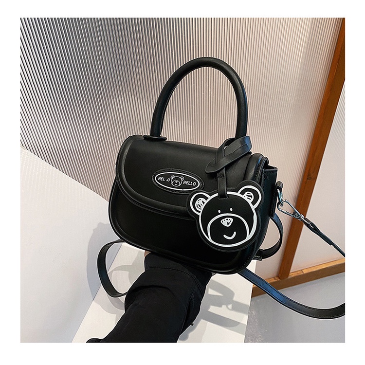 Ielgy Túi Đeo Chéo Vai Hình Vuông Nhỏ Đơn Giản Thời Trang Hàn Quốc