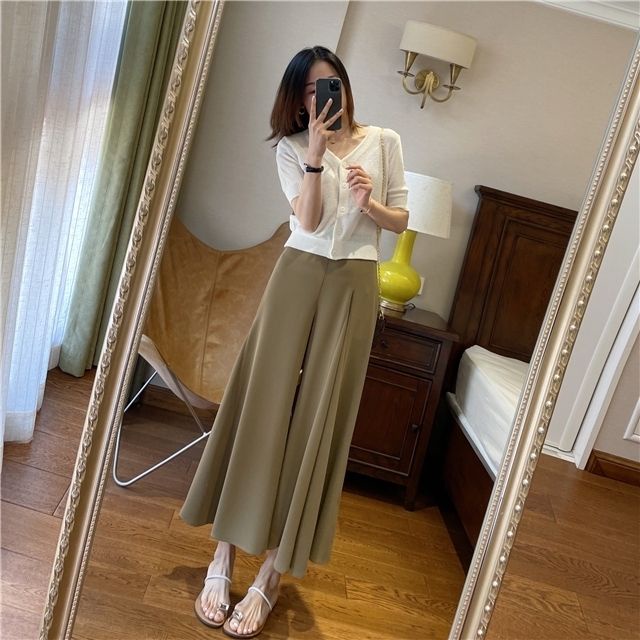 Quần dài BH ống loe cạp cao tôn dáng hợp thời trang cho nữ