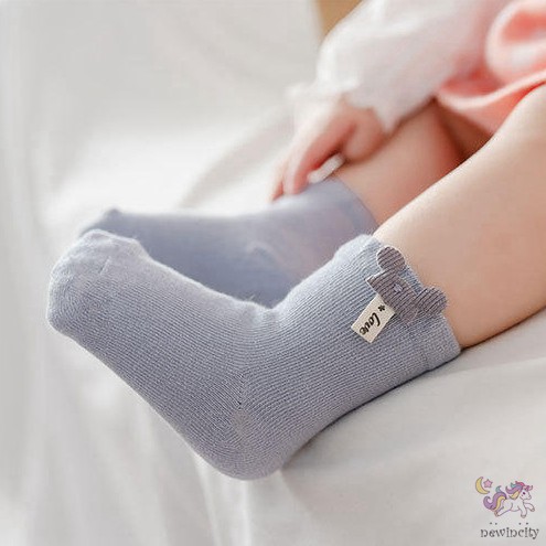Vớ cotton chống trượt phong cách Hàn Quốc dành cho bé sơ sinh