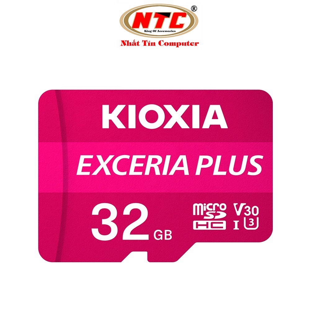 Thẻ nhớ MicroSDHC Kioxia Exceria Plus 32GB U3 4K V30 A1 R98MB/s W65MB/s (Tím)