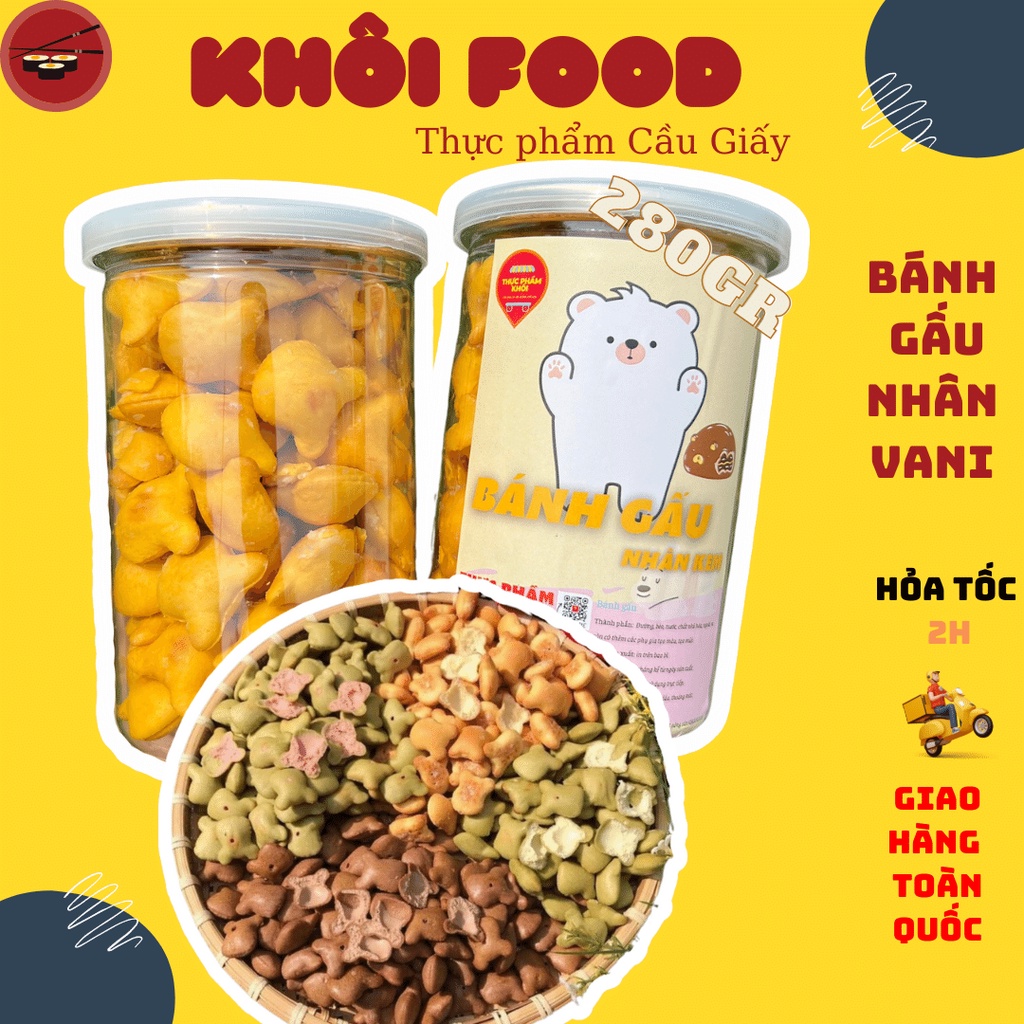 Bánh gấu nhân kem Thiên Hồng ngon tuyệt ( hũ 300gr)