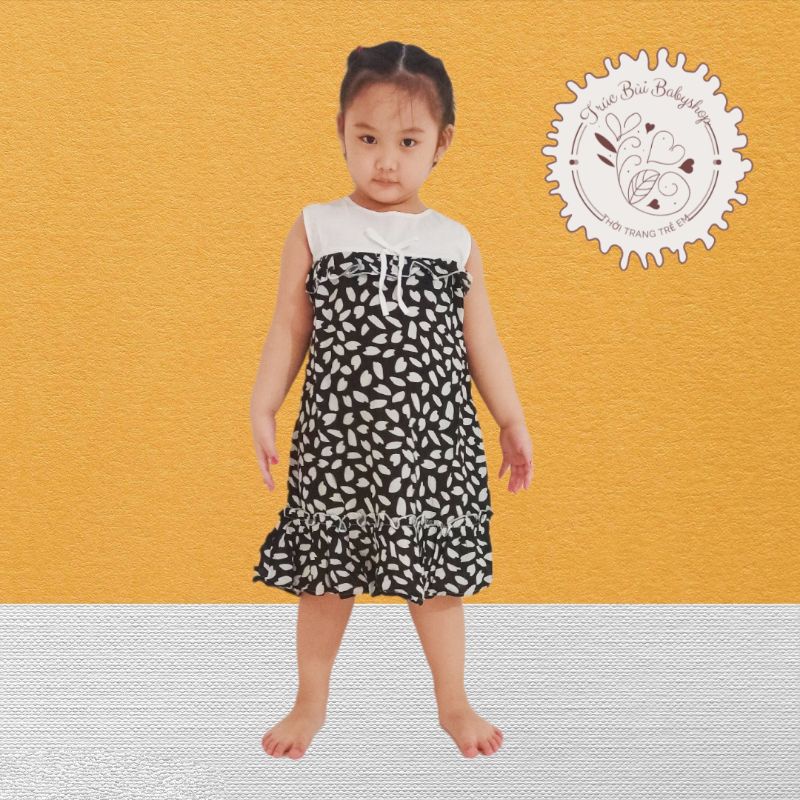 (18-30kg) Váy maxi cho bé gái chất liệu Kate mềm mịn