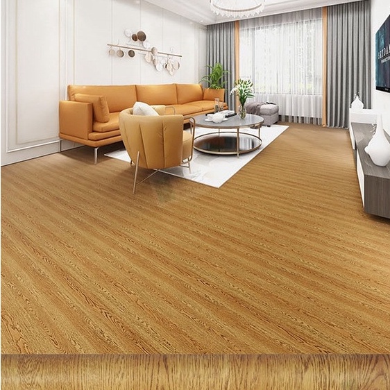 1 mét decal dán nền dán sàn VÁN VÀNG NHẠT HS2608