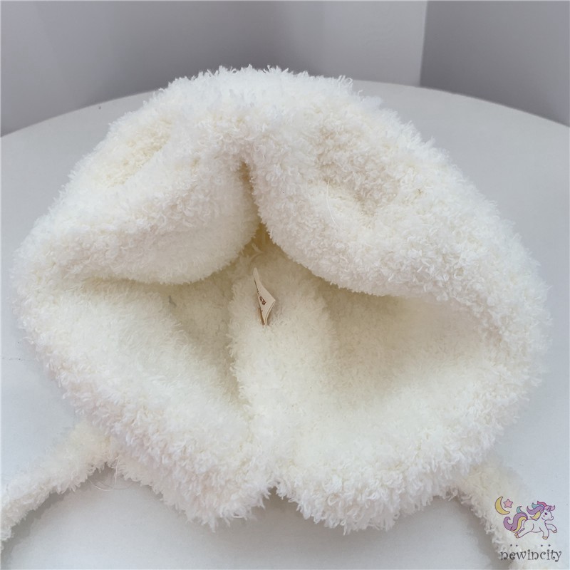 Mũ len lông cừu phong cách mùa đông Hàn Quốc đáng yêu cho bé
