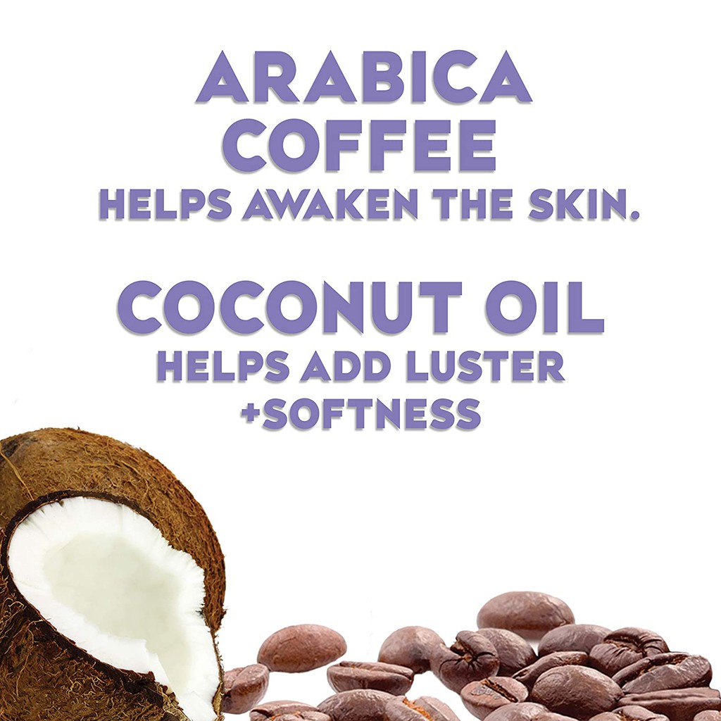 Gel tắm thiên nhiên hương dừa &amp; cà phê OGX Coconut Coffee Body Wash 577ml (Mỹ)