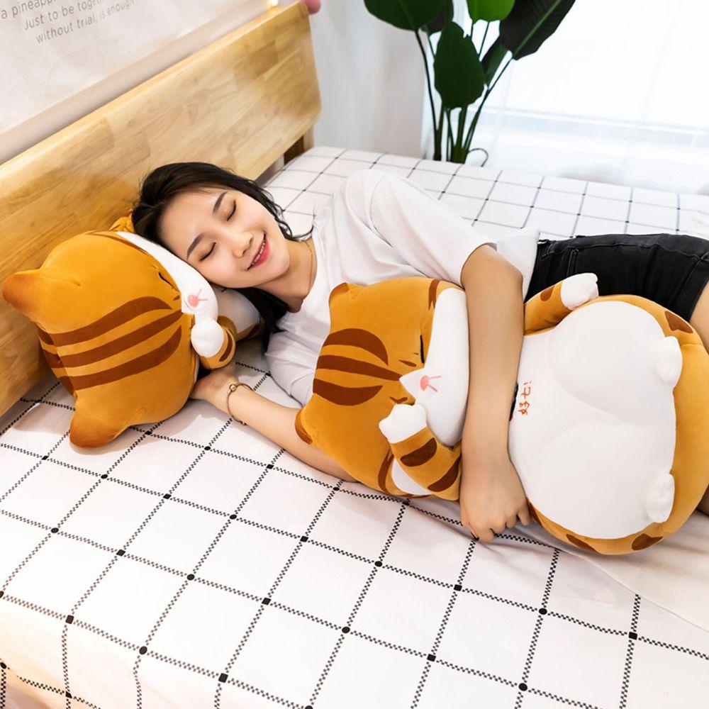Mèo Nhồi Bông Mềm Mại 40cm Màu Sắc Cầu Vồng
