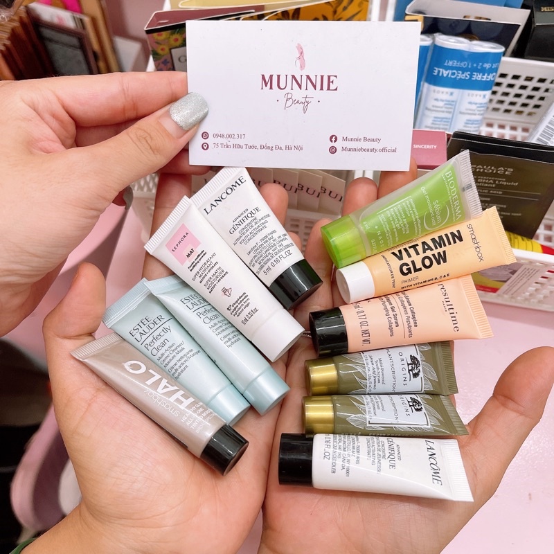 Serum, sữa rửa mặt dưỡng da các hãng 5-7-10ml - Hàng đủ bill