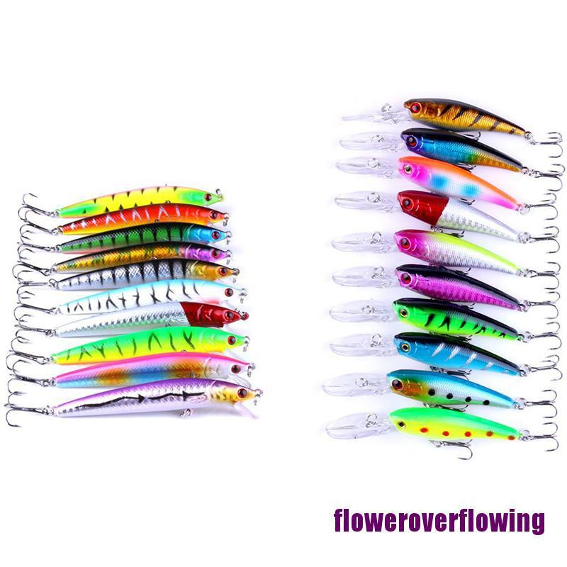 Set 20 Mồi Giả Nhử Cá Bằng Nhựa Tiện Dụng