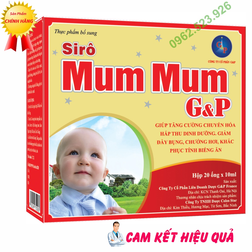 SIRO Ăn Ngon Tiêu Hóa Khỏe - Tăng Đề Kháng - Tăng Cường Miễn Dịch cho bé