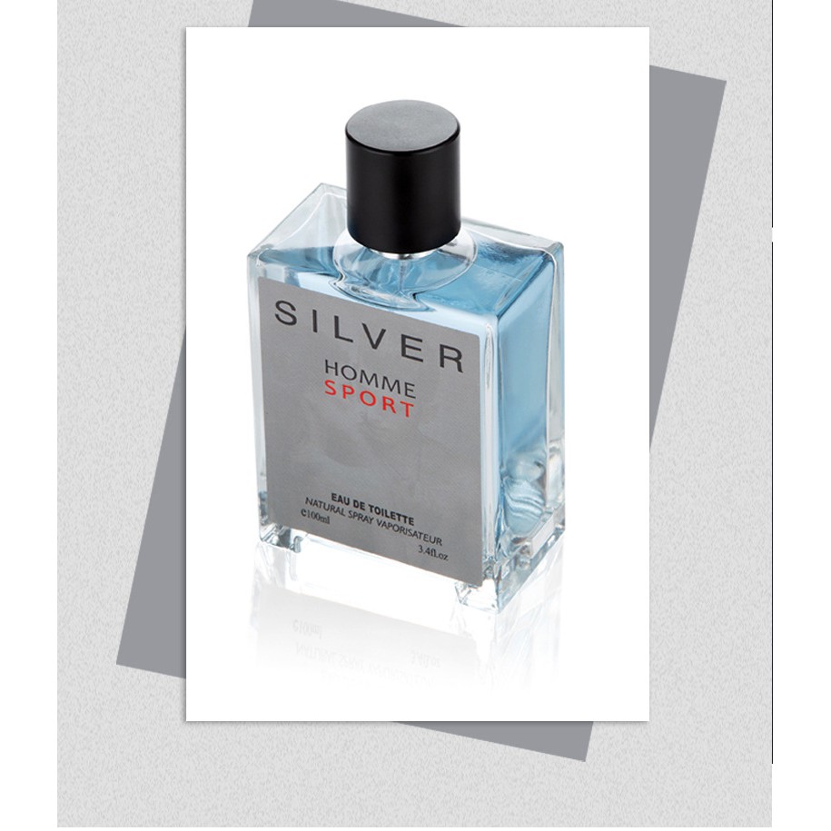 Combo 2 chai nước hoa nam thơm lâu quyến rũ  CH-EAGER-SILVER-L'HOMME mùi hương nam tính sexy, thơm ngọt NO-CBDNP010