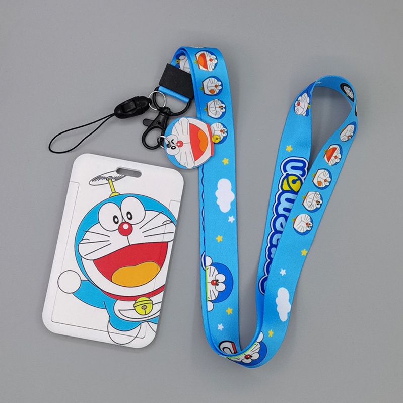 Dây đeo thẻ hình Doraemon dễ thương