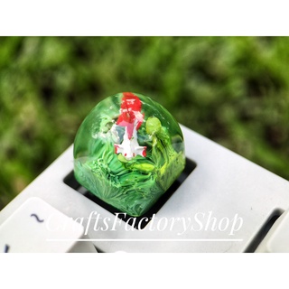 Keycap lẻ resin nút bàn phím cơ cá koi r1 profile sa 1u tròn