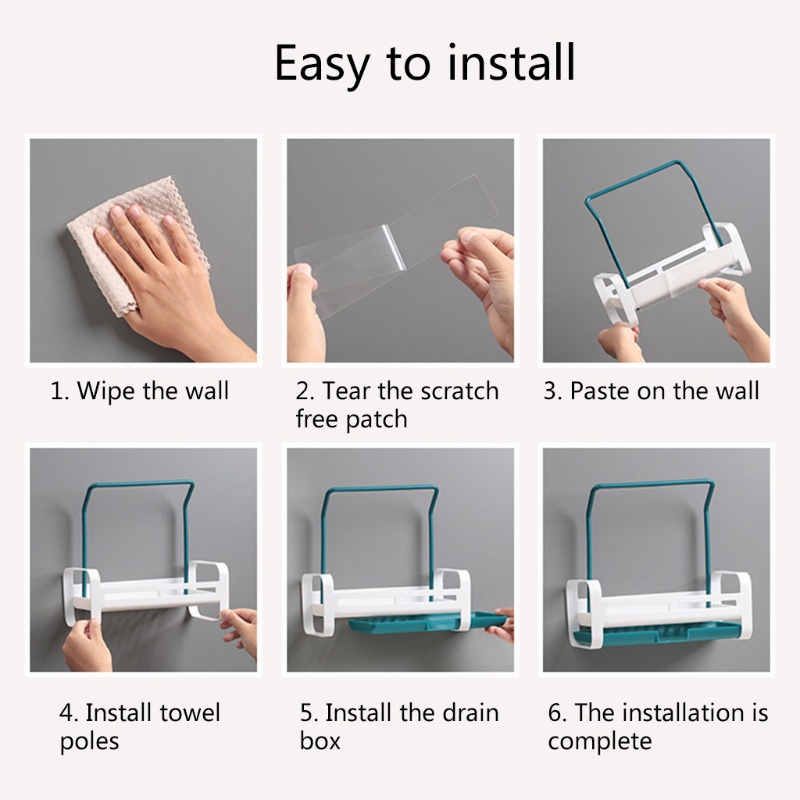 Giá Đỡ Đựng Xà Phòng / Khăn Lau Chén Dĩa / Mút Rửa Chén Ráo Nước Để Bàn Sắp X