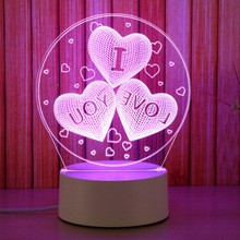 Đèn ngủ 3D LED nhiều màu hình I LOVE YOU, đèn trang trí, quà sinh nhật, quà tình yêu