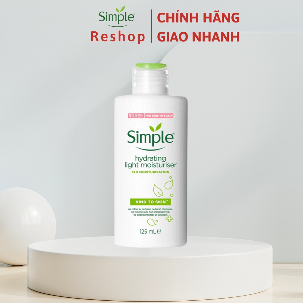 Kem Dưỡng Ẩm Da Simple Kind To Skin Hydrating Light Moisturiser 125ml