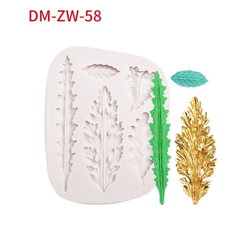 be❀  2pcs/set 3D Ginkgo Maple Leaf Silicone Fondant Mold Cake Chocolate Decorating Baking Mould Tools